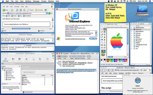 Parallels Coherence + WindowBlinds