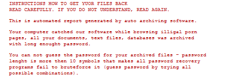 Een gedeelte van de Cryzip tekst Een gedeelte van de Cryzip tekst