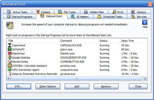 WinPatrol 2007 screenshot (resized)
