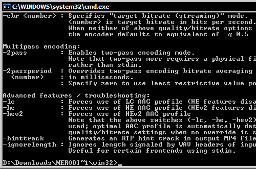 Nero Digital Audio MPEG-4 & 3GPP Codec 1.0.7.0