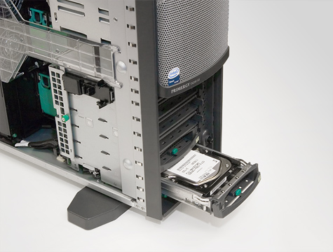 Fujitsu-Siemens TX200 - Hotswap bays Fujitsu-Siemens TX200 - Hotswap bays