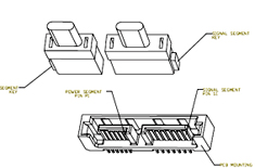 Sata 2.6 slimline-kabels en -pluggen