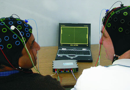 Gedachtenlezer van g.tec: Pong