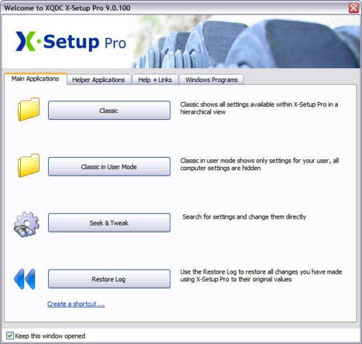 X-Setup Pro 9.0.100 screenshot (resized)