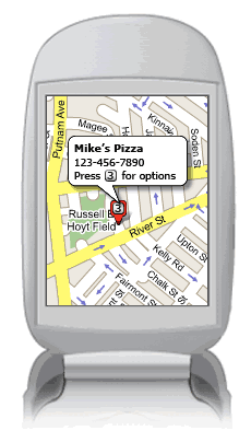 Google maps op telefoon