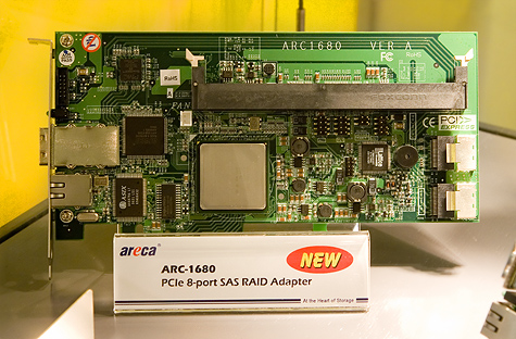 CeBit 2007: Areca ARC-1680 SAS RAID-adapter
