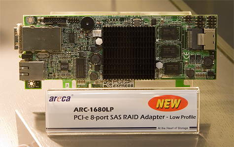 CeBit 2007: Areca ARC-1680LP SAS RAID-adapter