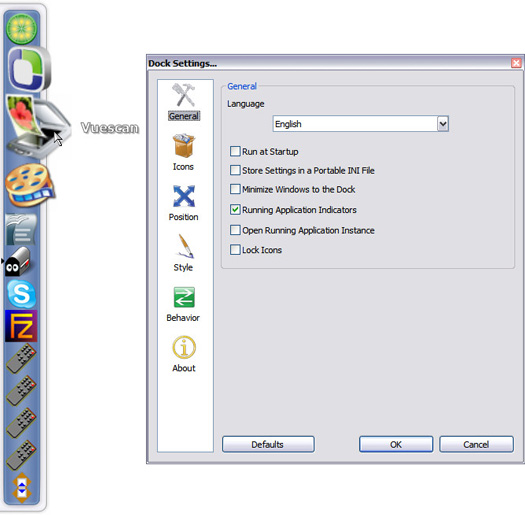 RocketDock 1.3.1 screenshot (resized)