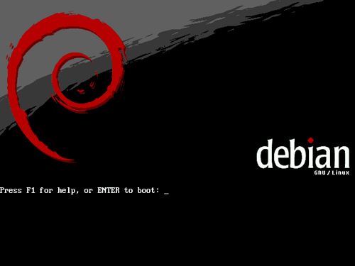 Debian Installer - splash screen