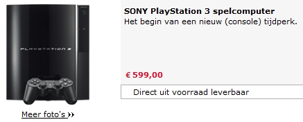 Playstation 3 op voorraad