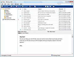 Windows Mail screenshotje
