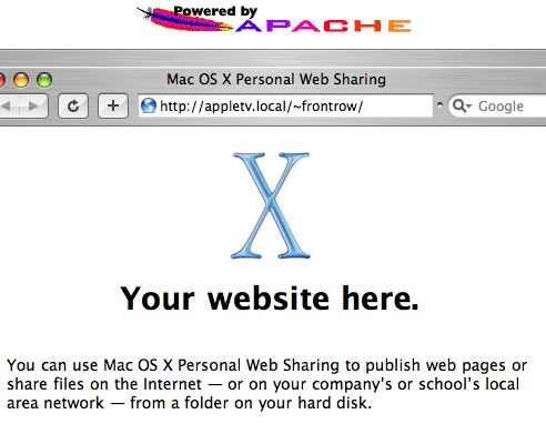 AppleTV Apache AppleTV Apache