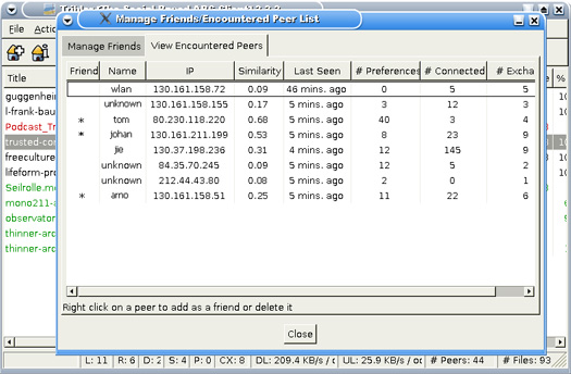 Tribler screenshot (resized)