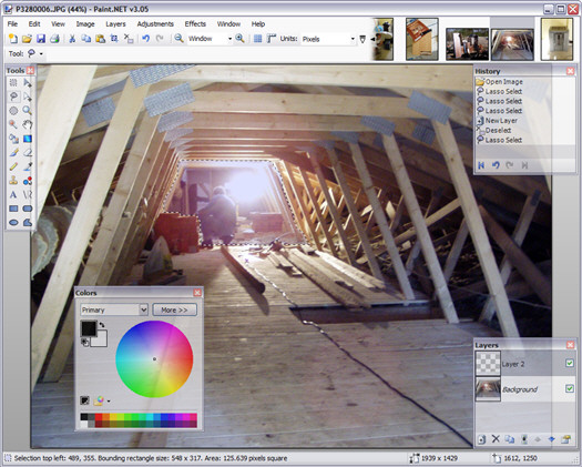 Paint.NET 3.05 screenshot (resized)