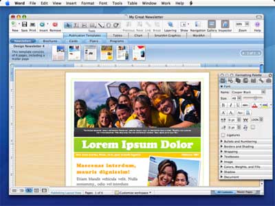 Office 2008 for Mac -- DTP-functies