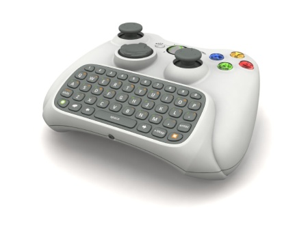 Toetsenbord voor de Xbox 360 (schuin aanzicht) (kleiner) Toetsenbord voor de Xbox 360 (schuin aanzicht) (kleiner)