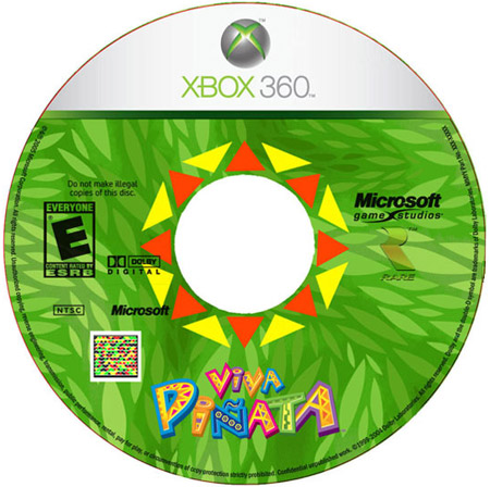 Xbox 360 Viva Pinata dvd met gekleurde streepjescode Xbox 360 Viva Pinata dvd met gekleurde streepjescode