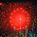 Schouwspel met laserdiffractie