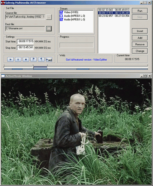 AVI Trimmer screenshot (resized)