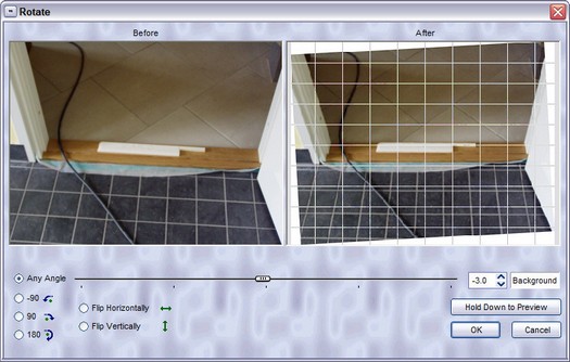 Verbeterde 'roteren onder elke hoek' in FastStone Image Viewer versie 3.2 (resized)