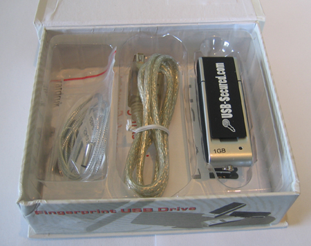 USB-Secured.com doos met zilveren stick USB-Secured.com doos met zilveren stick