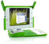 Mockup van OLPC met Vista