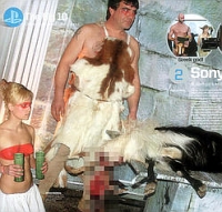 Sony's geitenmaal op God of War II-launchparty