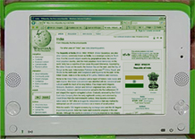 Olpc met Wikipedia-pagina over India