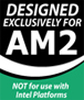 'Designed exclusively for AM2'-logo van OCZ