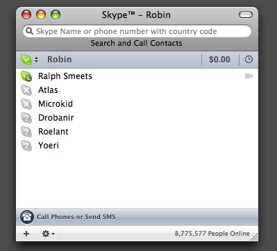 Skype for Mac 2.6.0.137