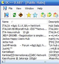DC++ hublist
