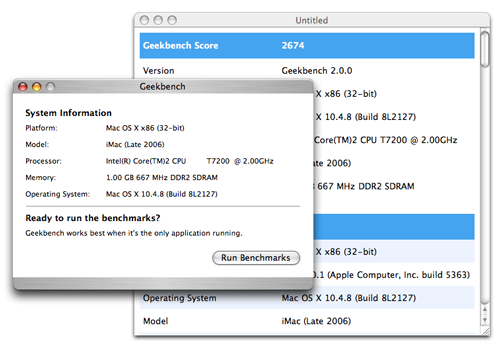 Geekbench 2.0.0