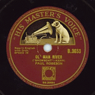 Vinyltje van His Master's Voice-platenlabel