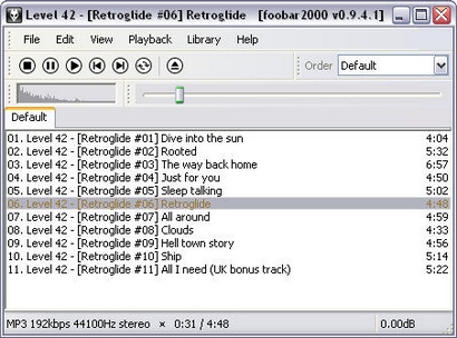 foobar2000 0.9.4.1 screenshot (410 pix)