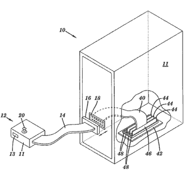 Schets uit IBM-patent