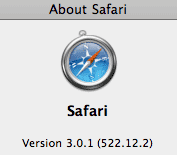 Safari for Windows 3.0.1