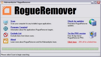 RogueRemover screenshot (410 pix)