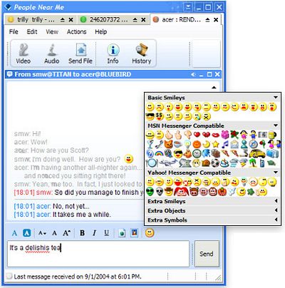 Trillian chatwindow