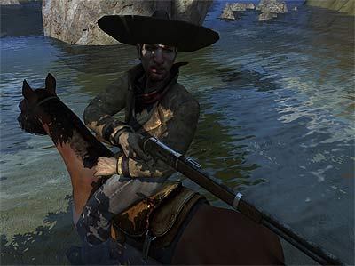 Scène uit Call of Juarez Scène uit Call of Juarez
