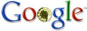 Google-logo met telefoondraaischijf