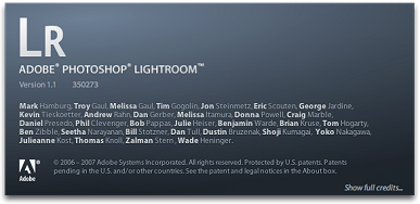 Adobe Photoshop Lightroom 1.1 - splash (klein)