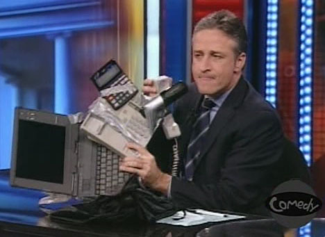 iPhone-persiflage in The Daily Show With Jon Stewart