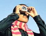 meisje met digicam