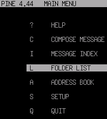 Pine e-mailclient