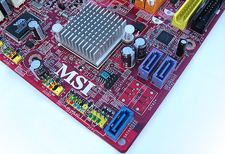 MSI G33M FI-moederbord close-up