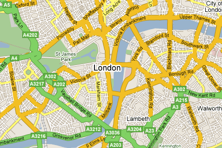 Kaart Londen Kaart Londen