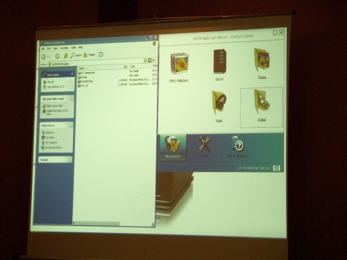WIndows Home Server op HP-server in actie
