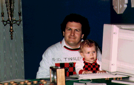 WK checkers 1992: Jonathan Schaeffer achter een Silicon Graphics 4D/480