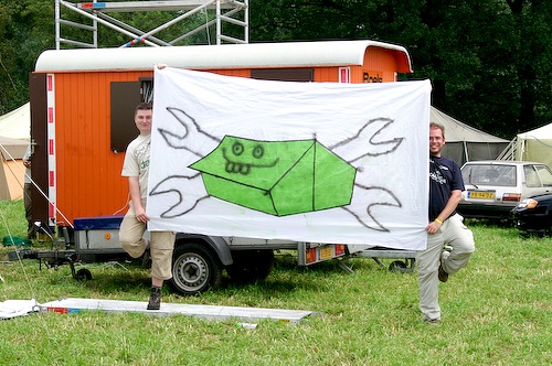 Campzone 2007 - vlag van Tweakers@Campzone Campzone 2007 - vlag van Tweakers@Campzone