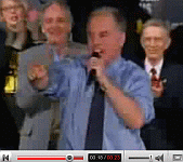 Howard Dean about to scream